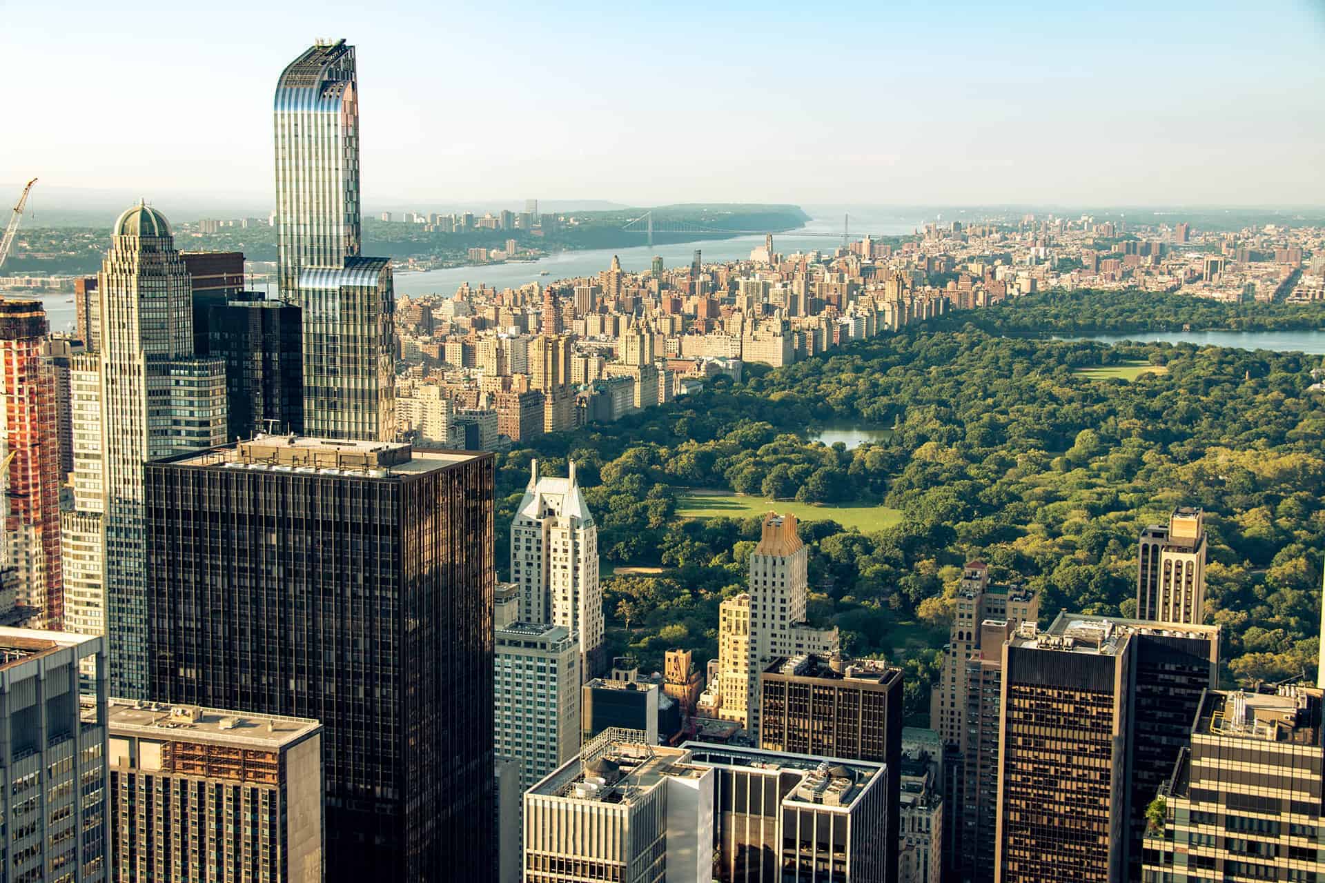 vue depuis top of the rock vue depuis top of the rock empire state building ou top of the rock
