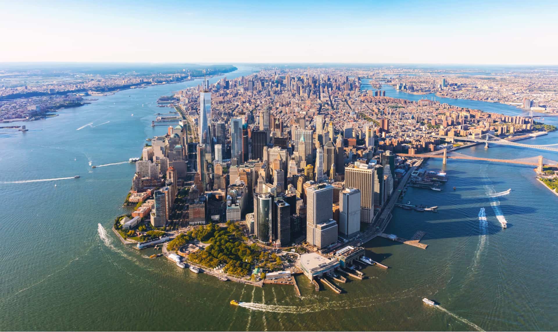manhattan vue aérienne manhattan vue aérienne