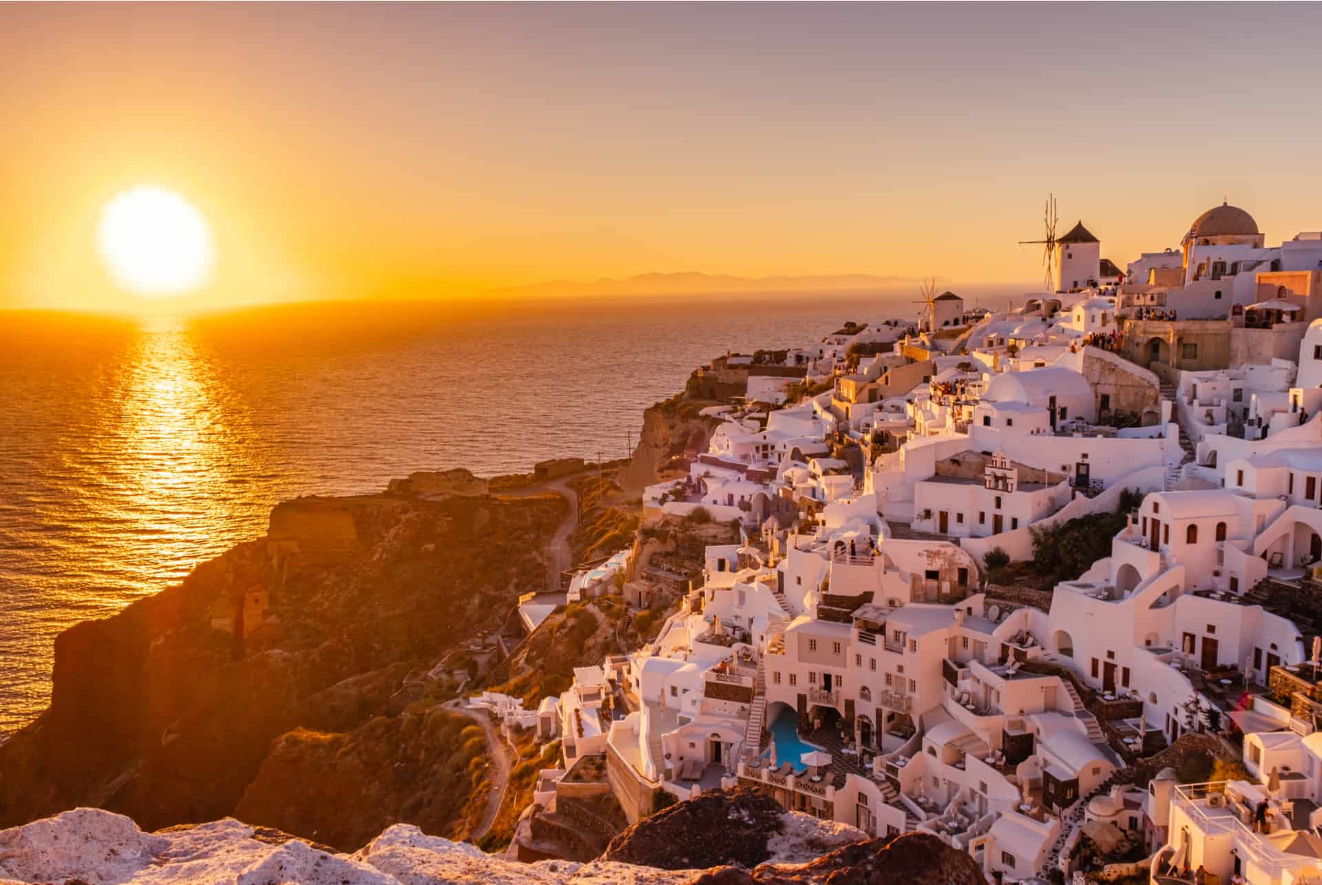oia coucher de soleil oia coucher de soleil