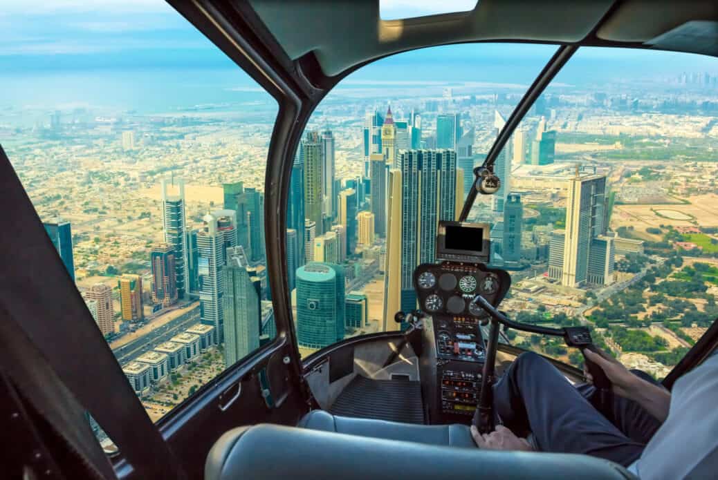 Survol de Dubaï en hélicoptère