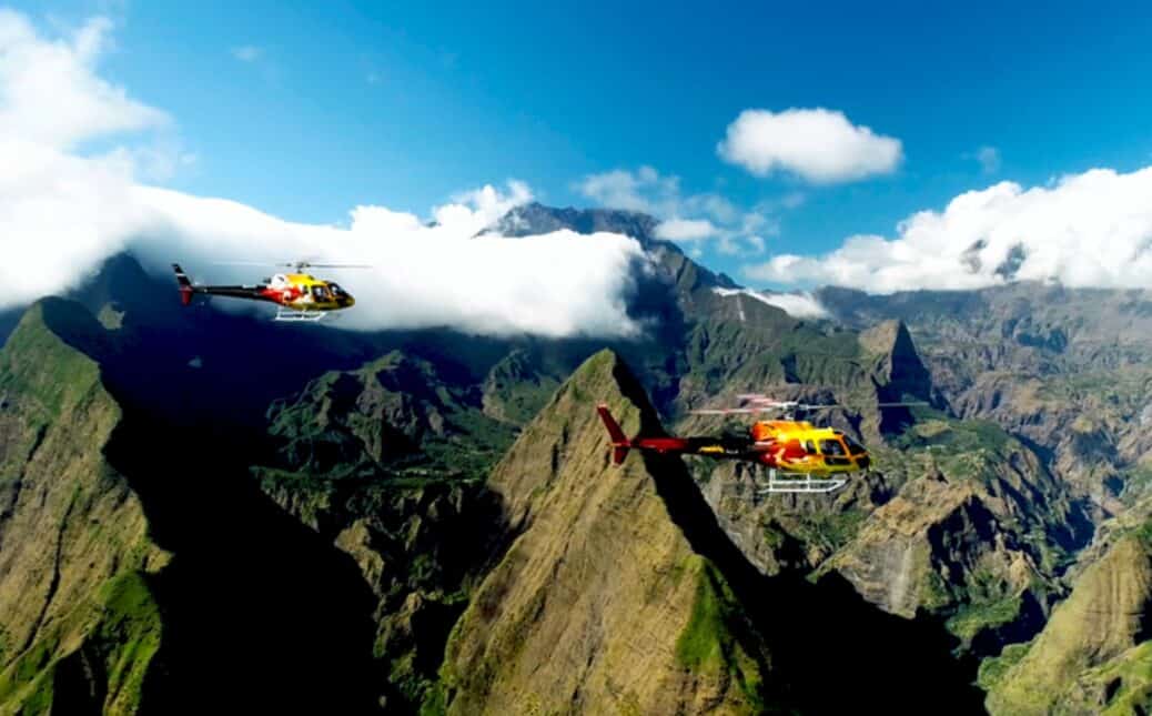 Les plus beaux sites naturels de La Réunion en hélicoptère
