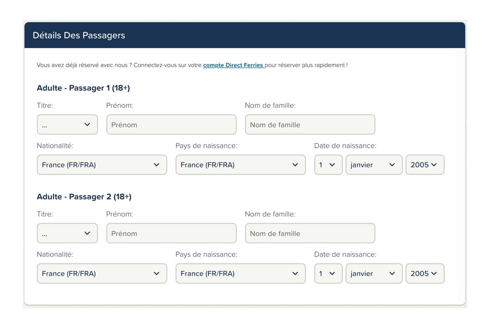 infos passagers direct ferries infos passagers direct ferries