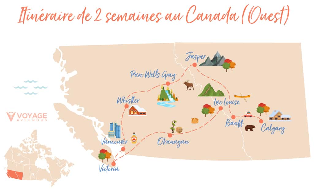 itineraire ouest du canada itineraire ouest du canada