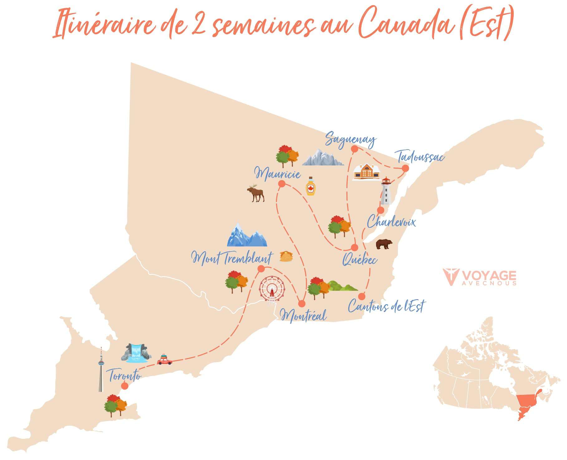 itineraire est du canada itineraire road trip au canada est