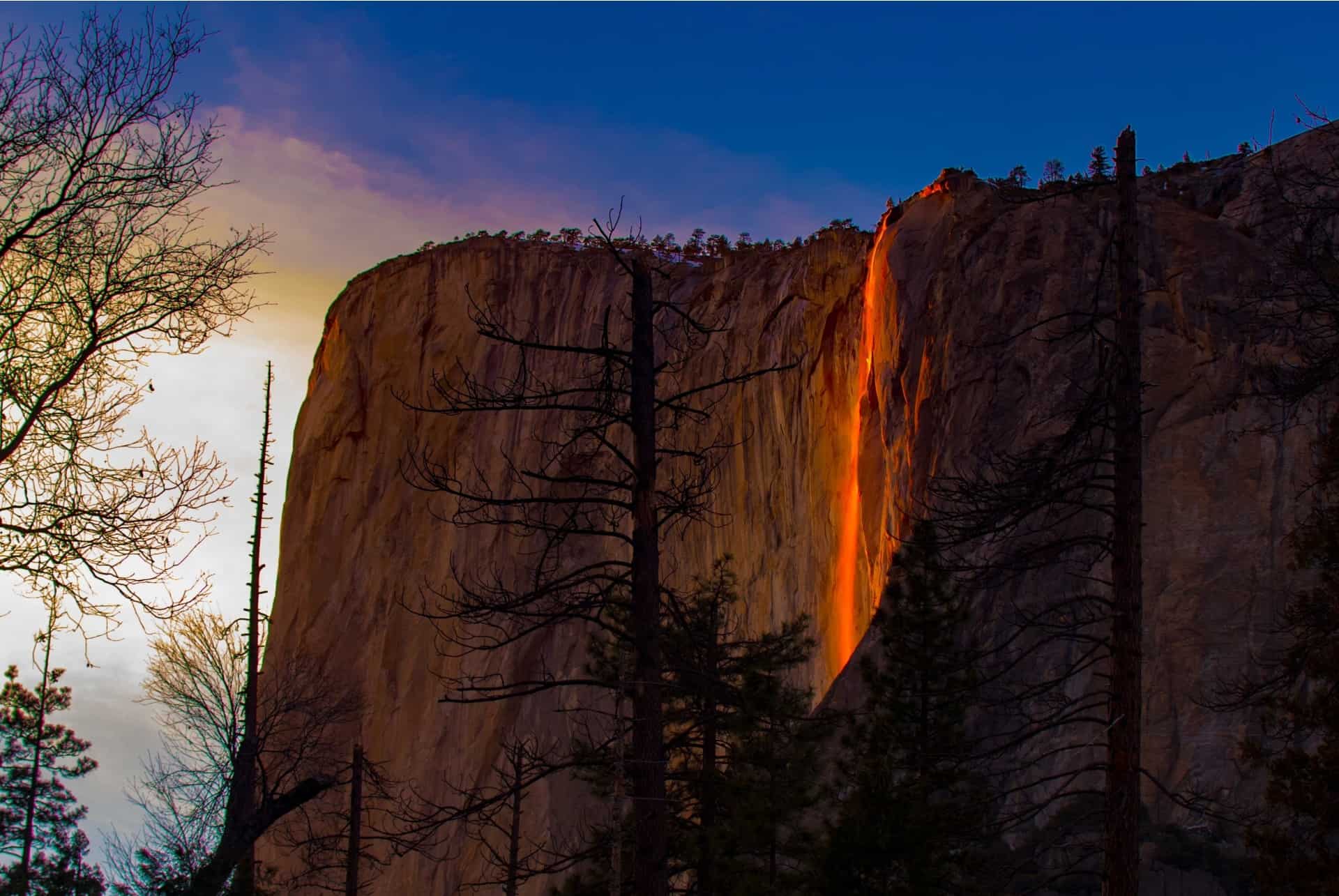 cascade de feu yosemite cascade de feu yosemite