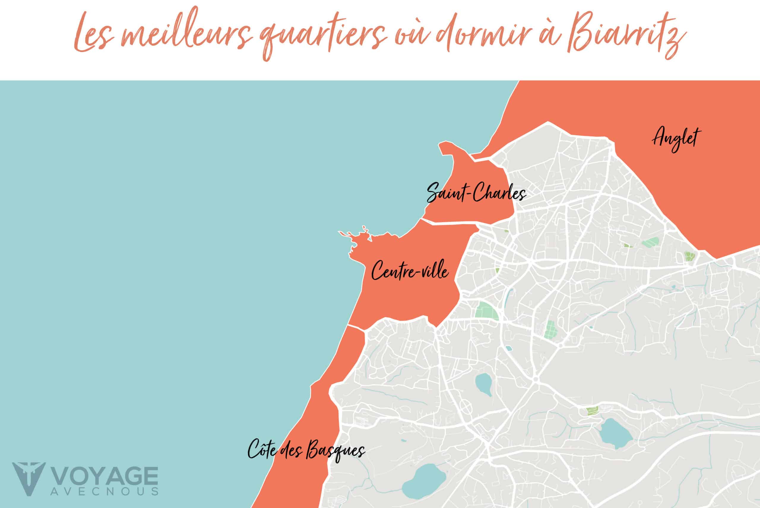map ou dormir a biarritz