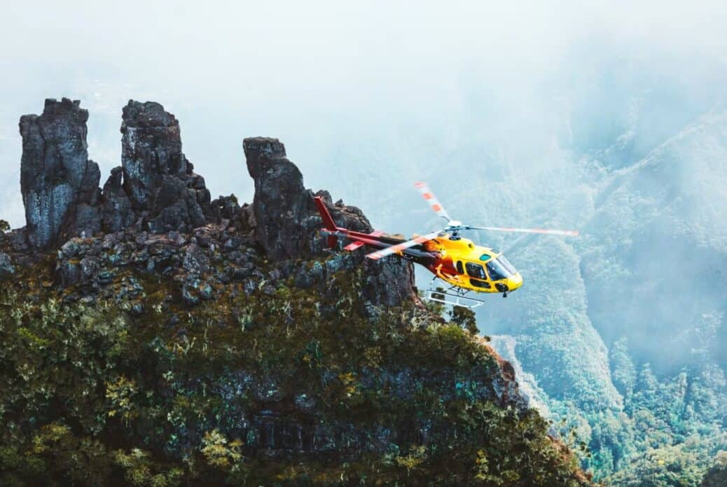 Le survol en hélicoptère des cascades et des cirques de La Réunion