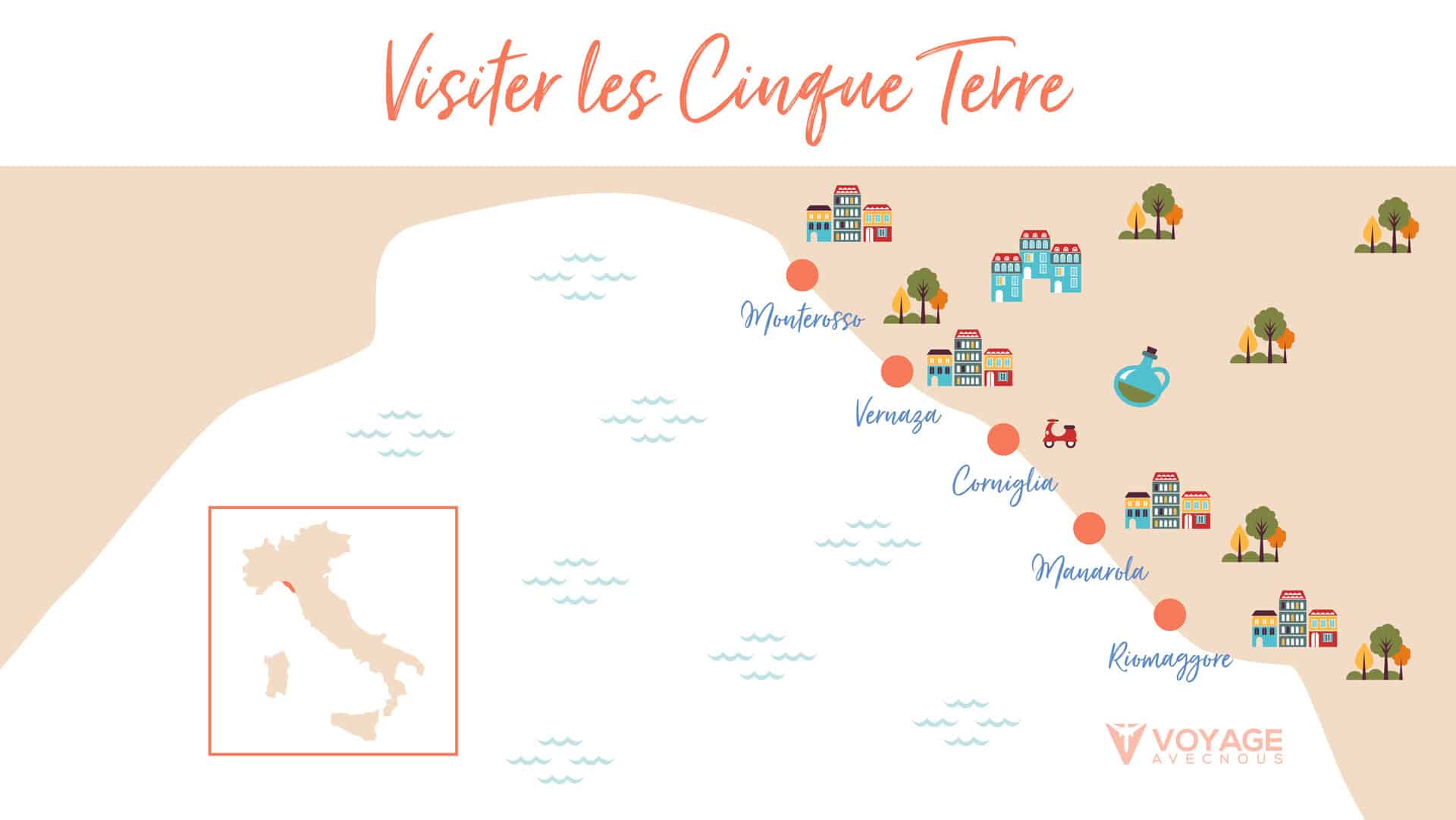 map cinque terre map cinque terre