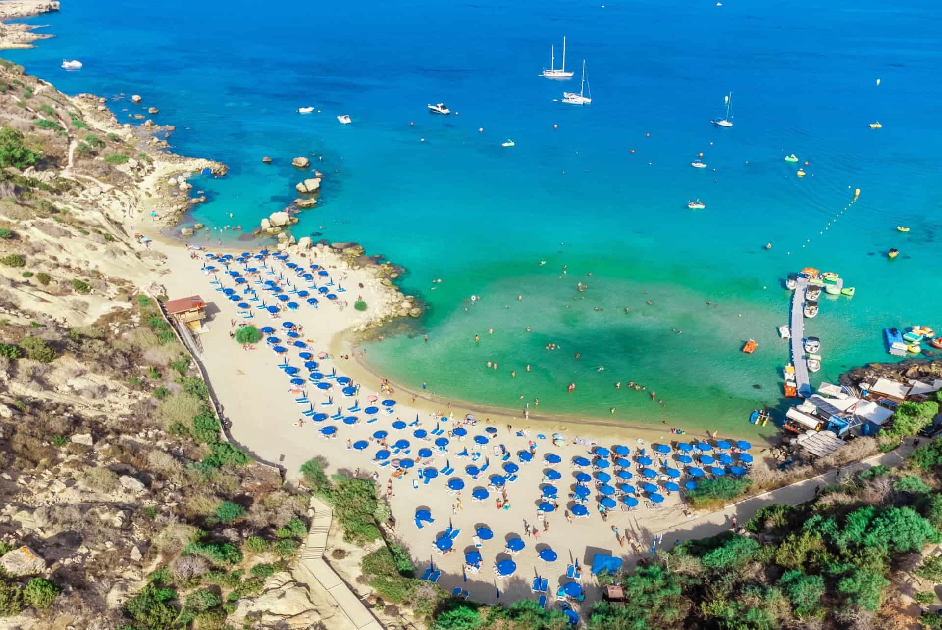 plage de konnos chypre konnos