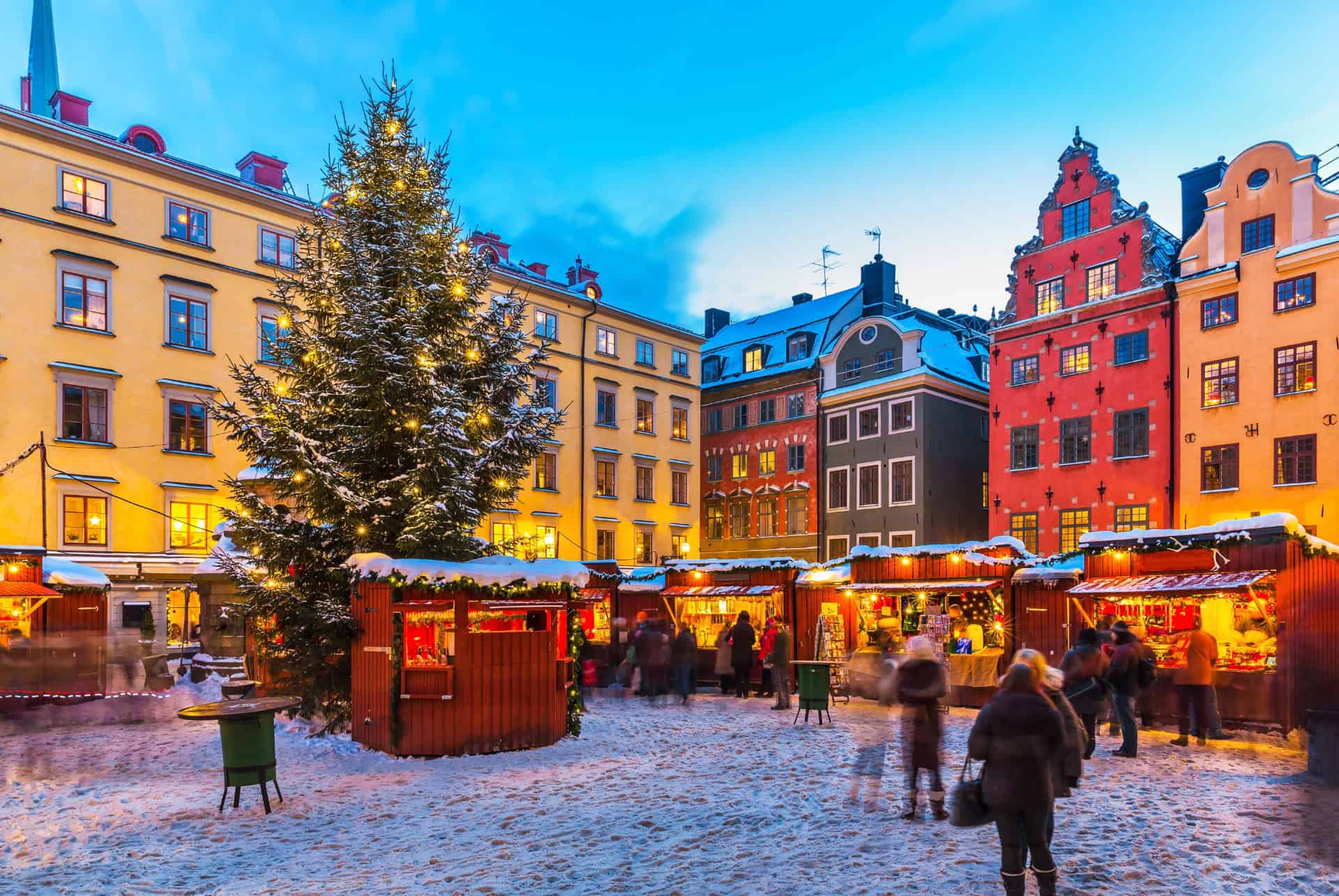 Marché de Noël sur la place Stortorget à Gamla Stan Marché de Noël sur la place Stortorget à Gamla Stan