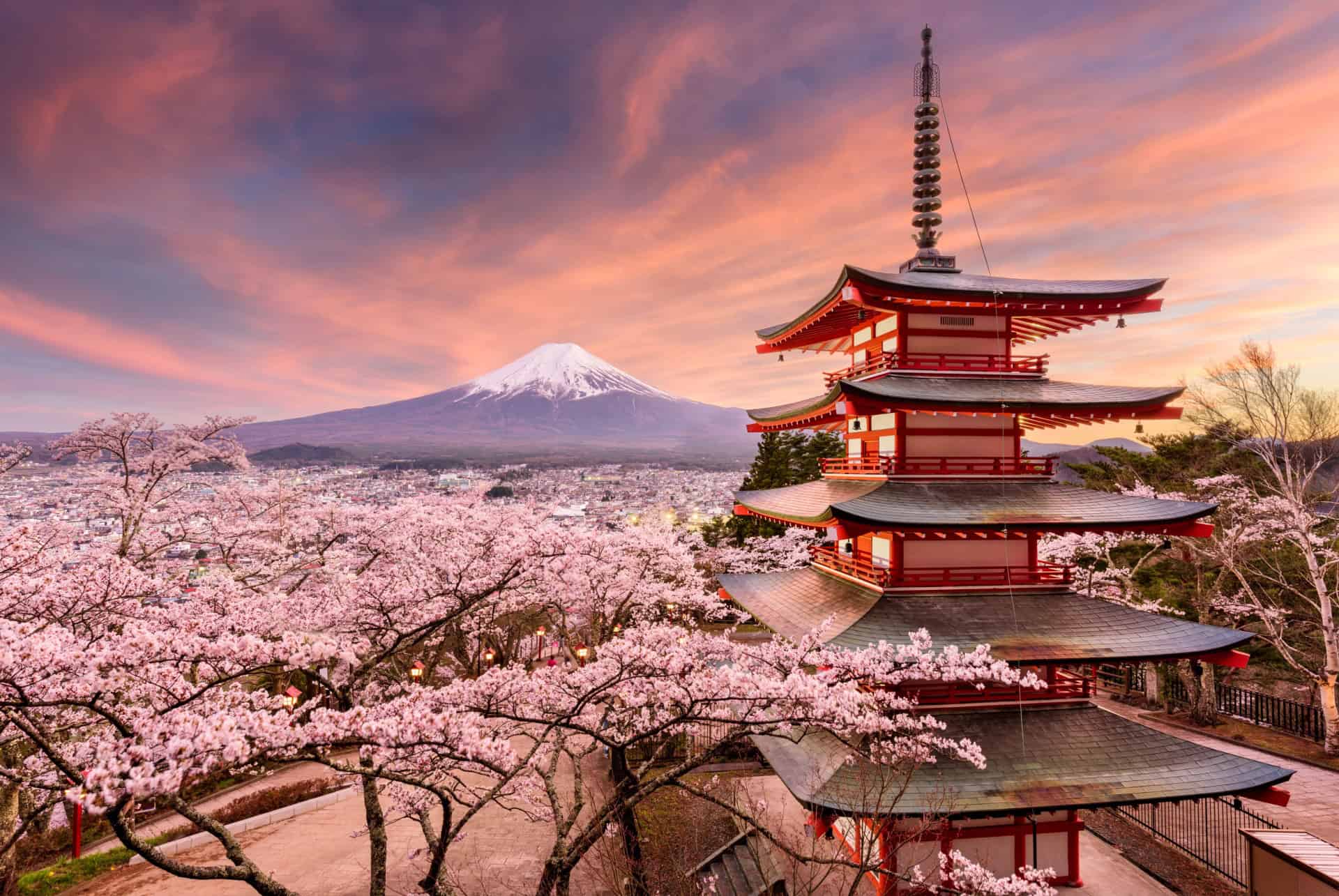 pagode de chureito mont fuji pagode de chureito
