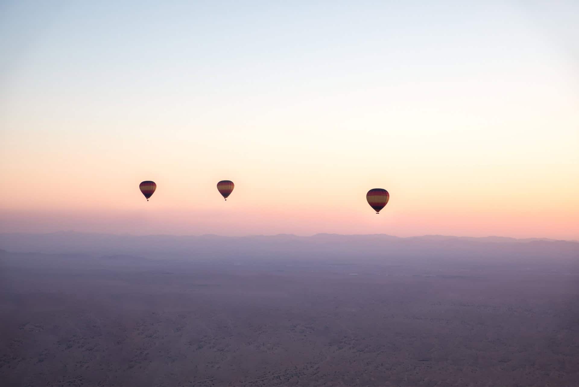 montgolfiere a dubai en fevrier montgolfiere