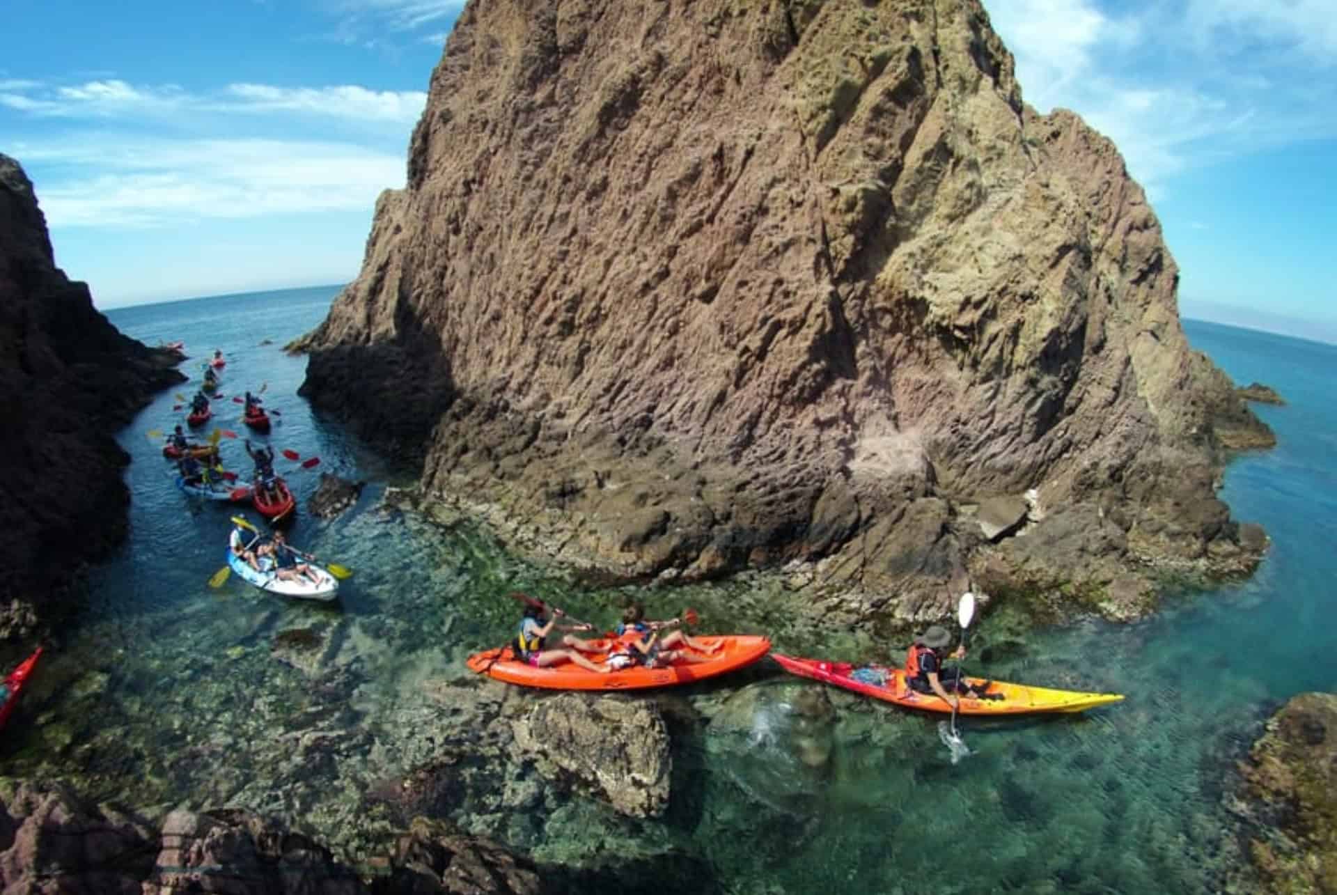 excursion en kayak à cabo de gata