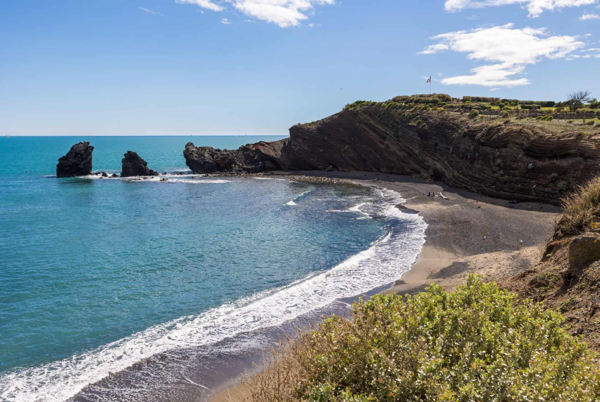 plage de la conque cap agde