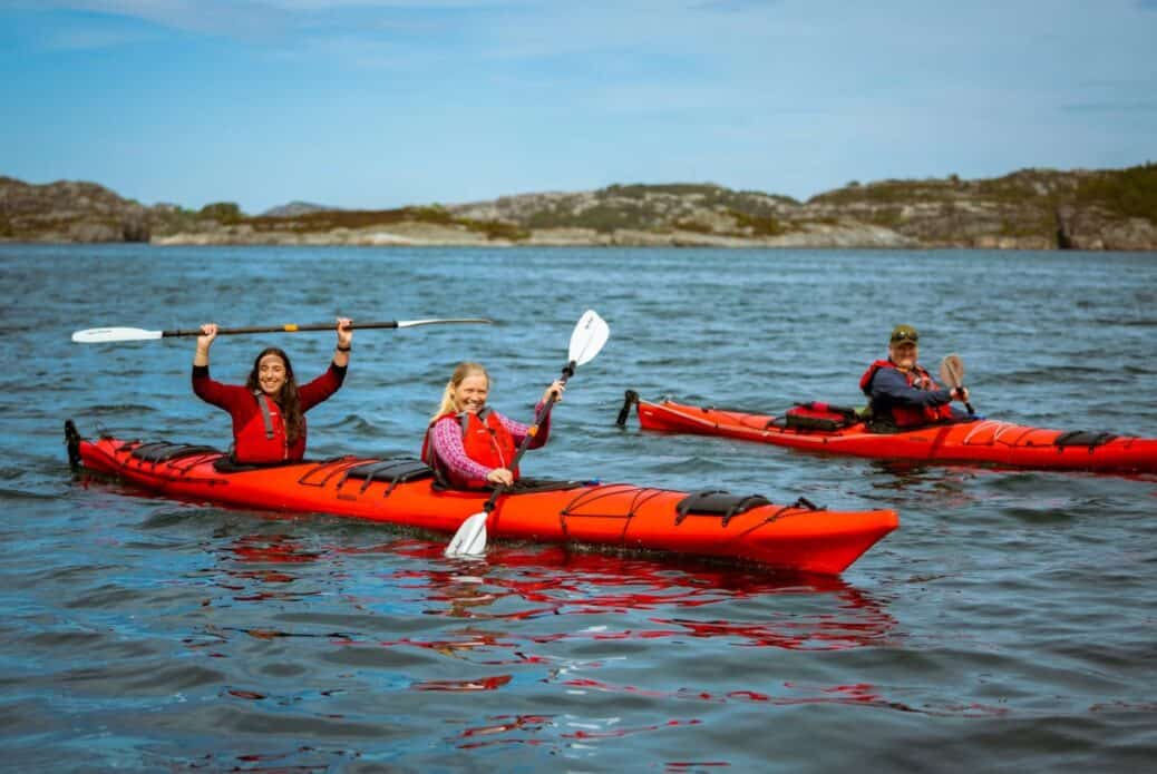 Kayak autour des îlots d'Øygarden