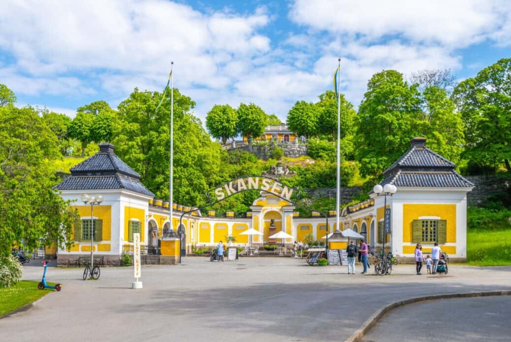 Entrée au musée en plein air Skansen