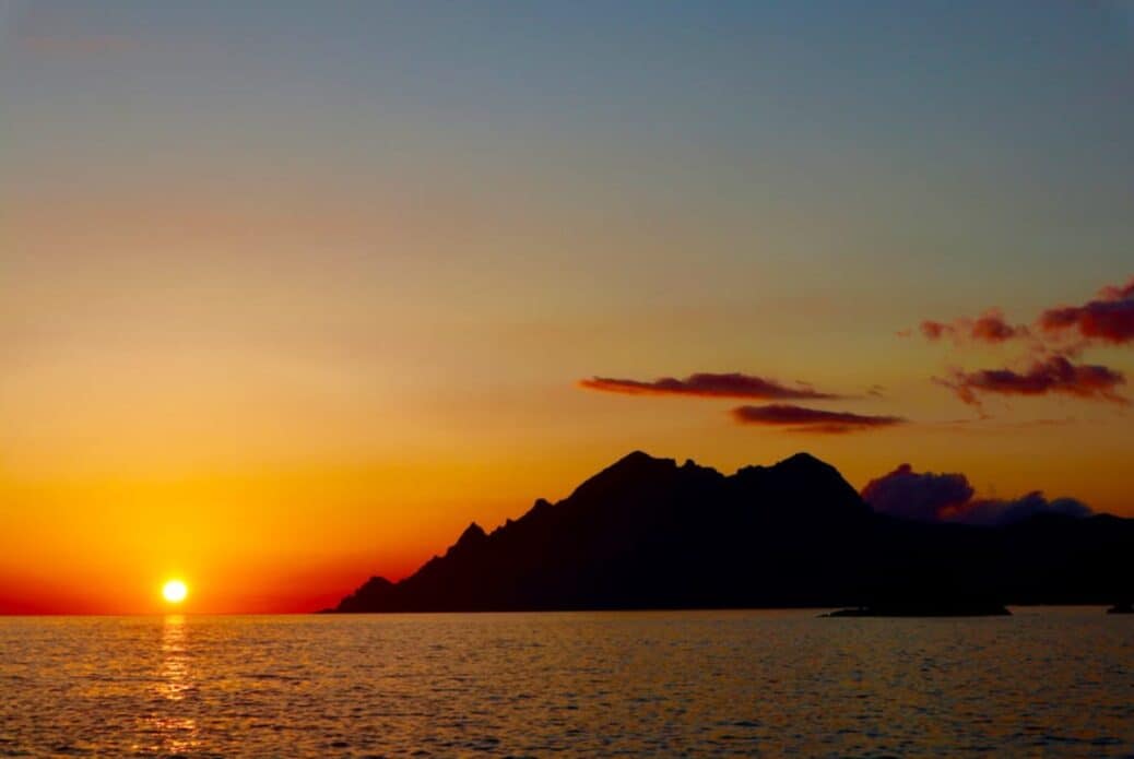 Îles Sanguinaires au coucher du soleil
