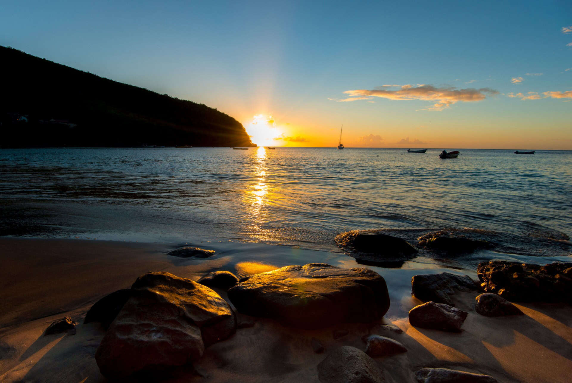 coucher de soleil anse dufour