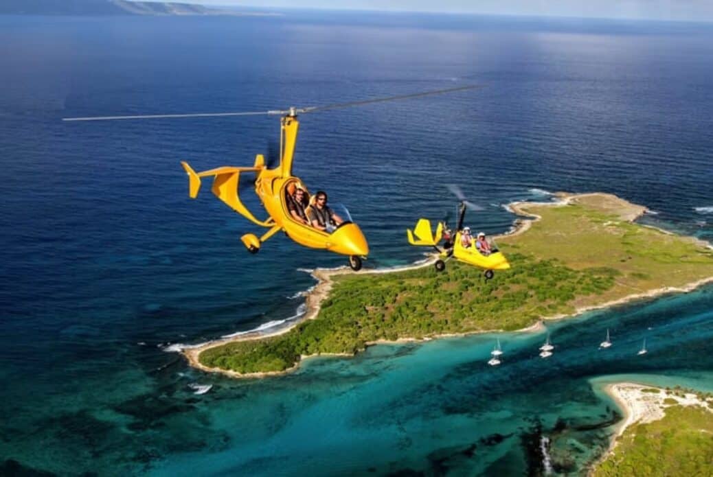 Vol en gyrocoptère à Saint-François