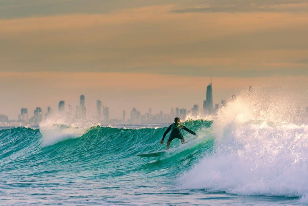 Cours de surf sur la Gold Coast