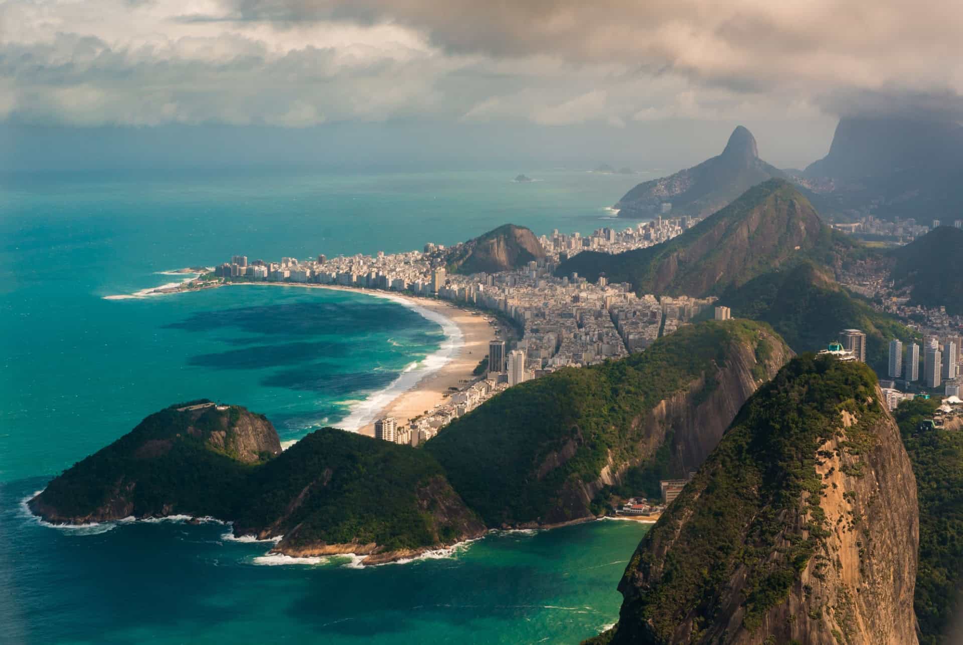 copacabana depuis pao de acucar copacabana depuis pao de acucar