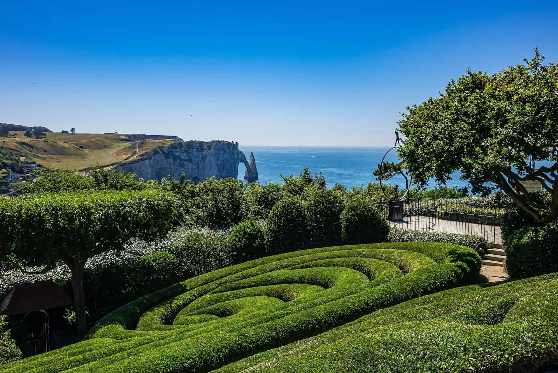 jardins etretat vue jardins etretat vue
