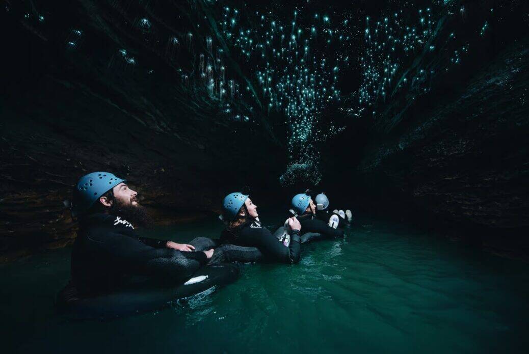 Rafting dans les grottes de Waitomo