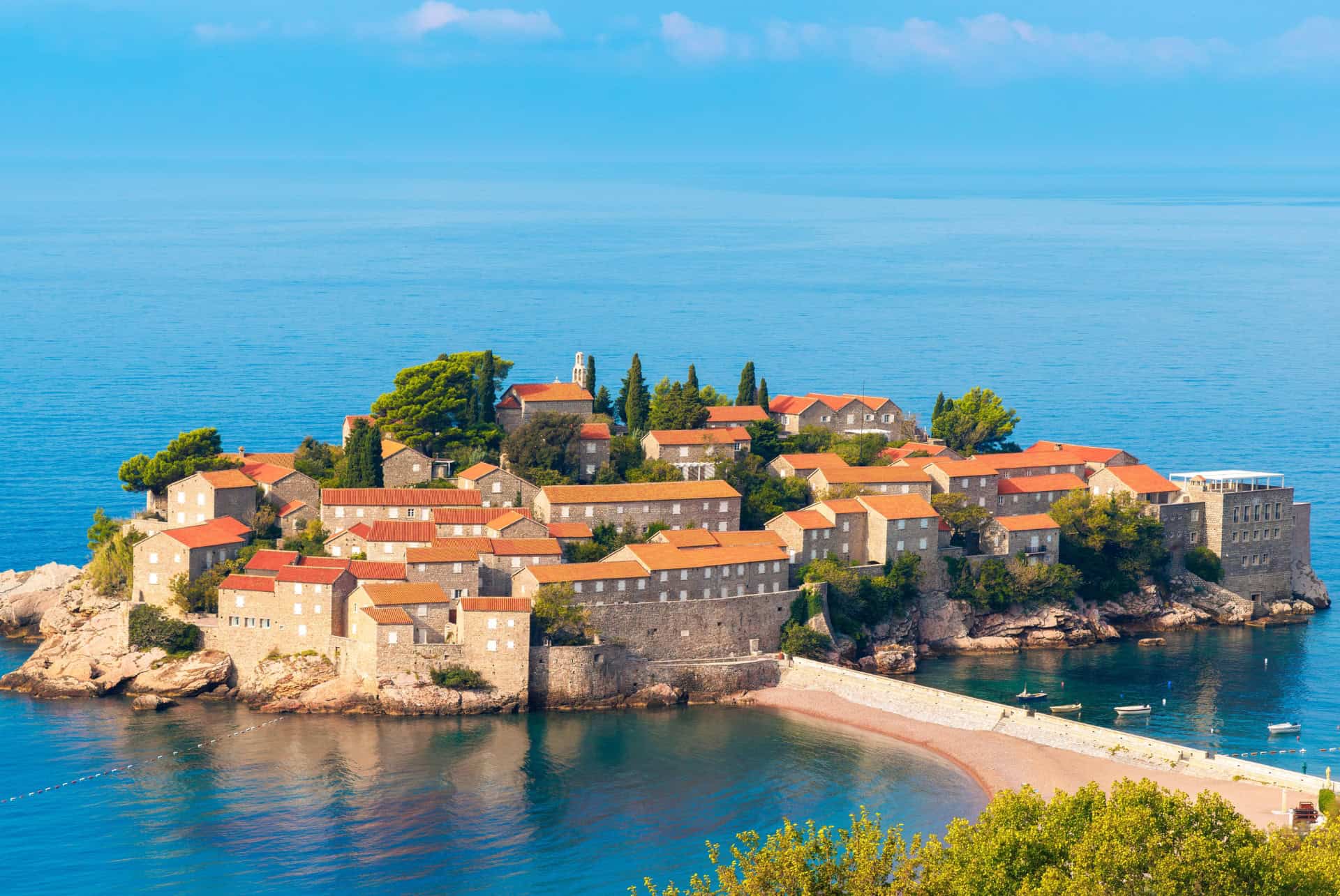 station balneaire de stevi stefan au montenegro