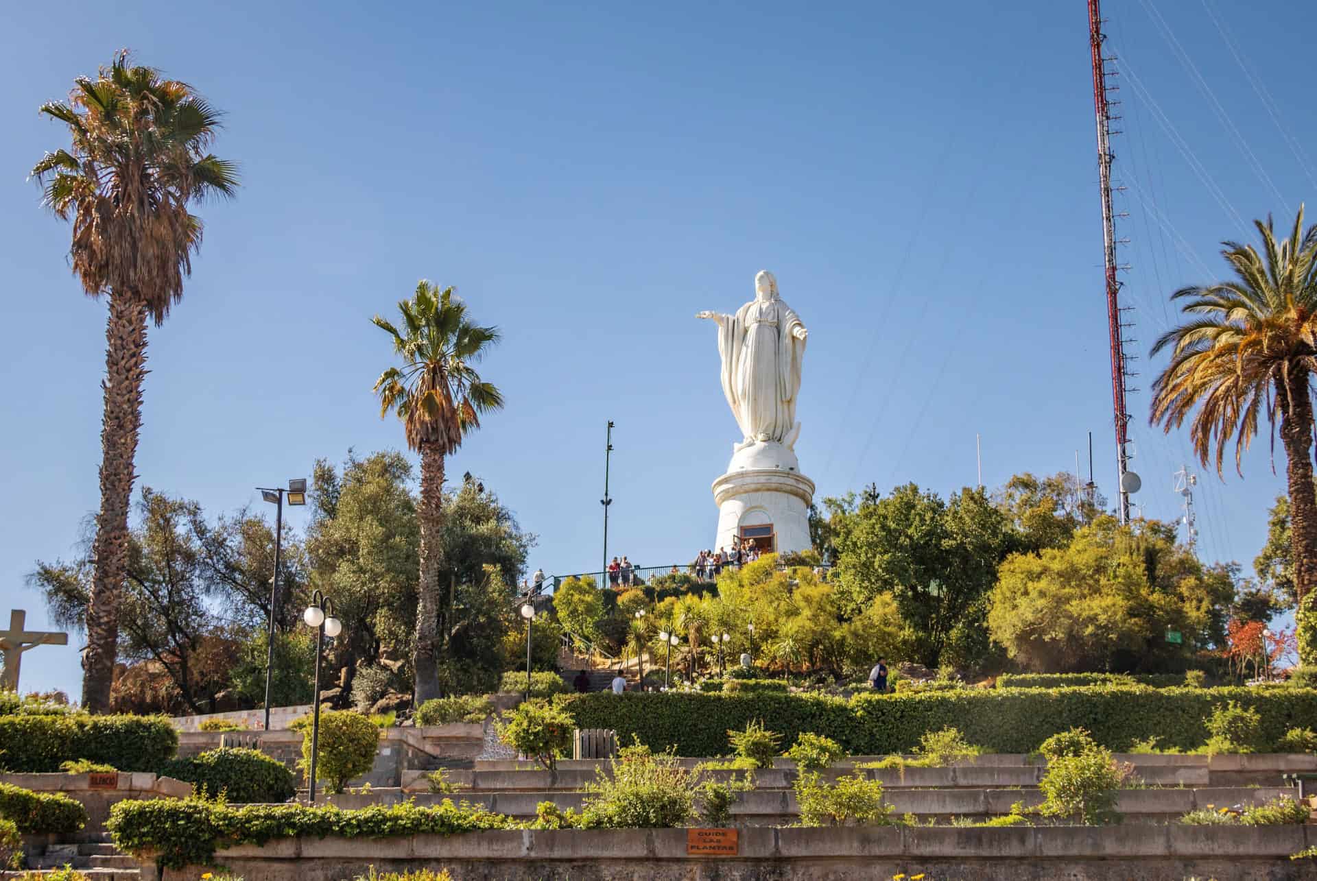 statue vierge cerro san cristobal statue vierge cerro san cristobal