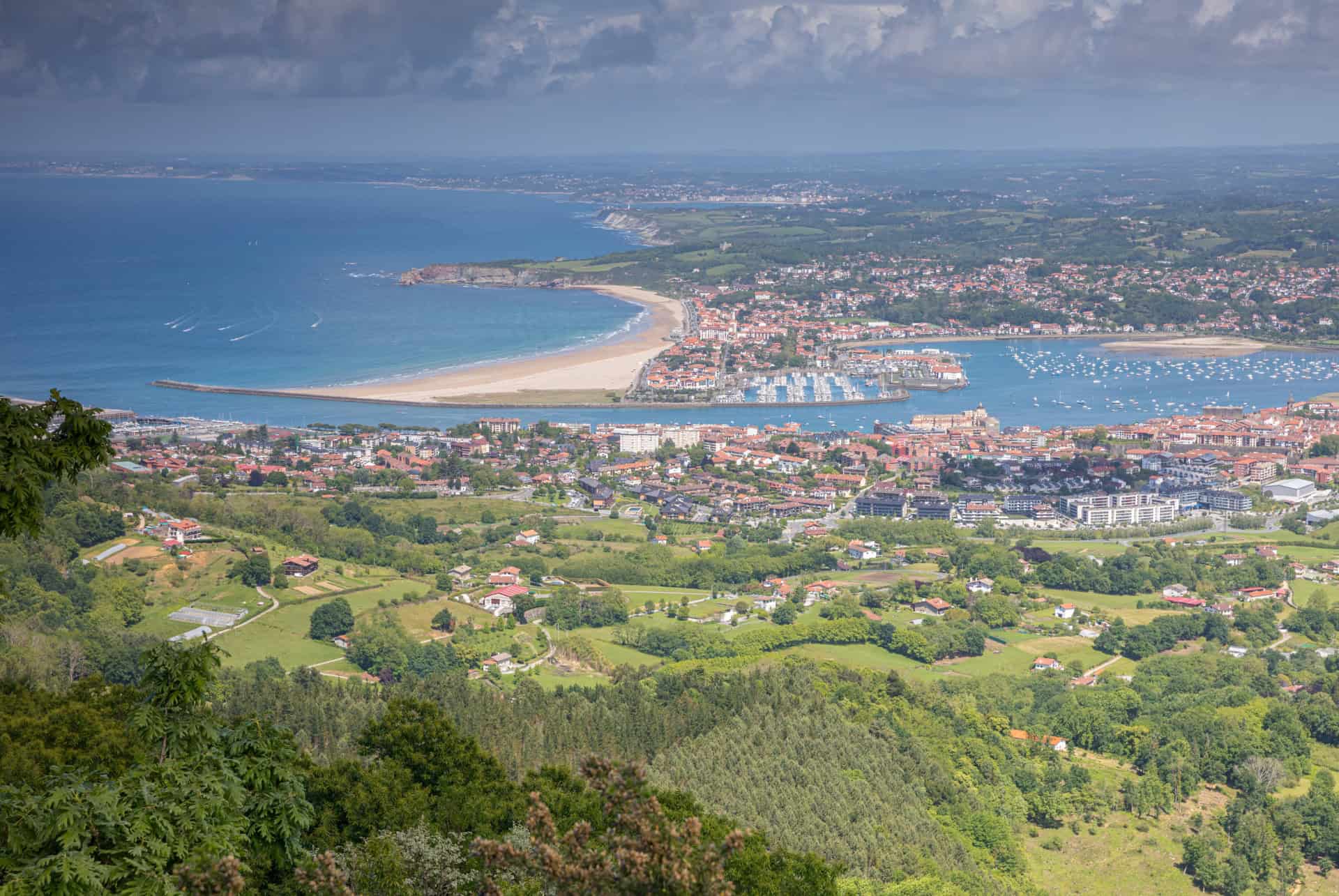 vue panoramique sur hendaye