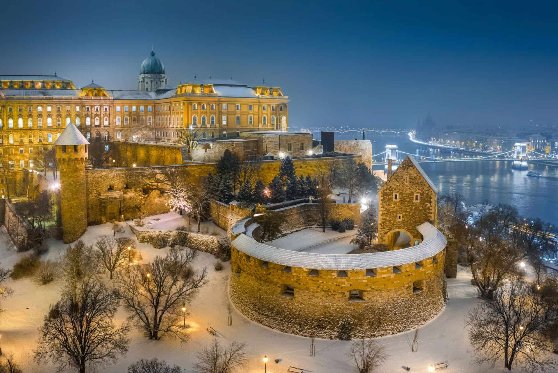 chateau buda en hiver
