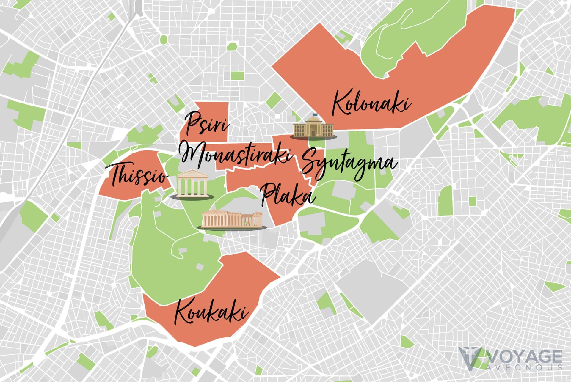 map dormir athenes