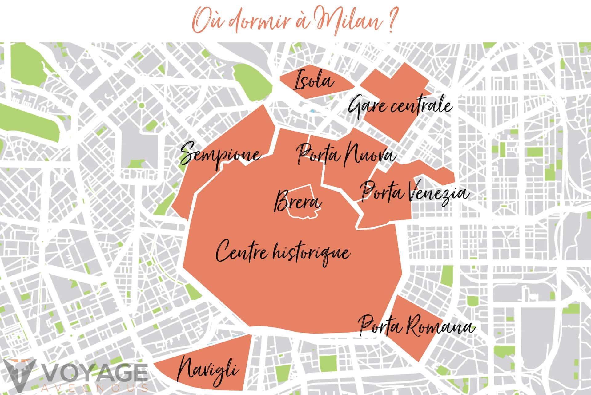 map dormir milan