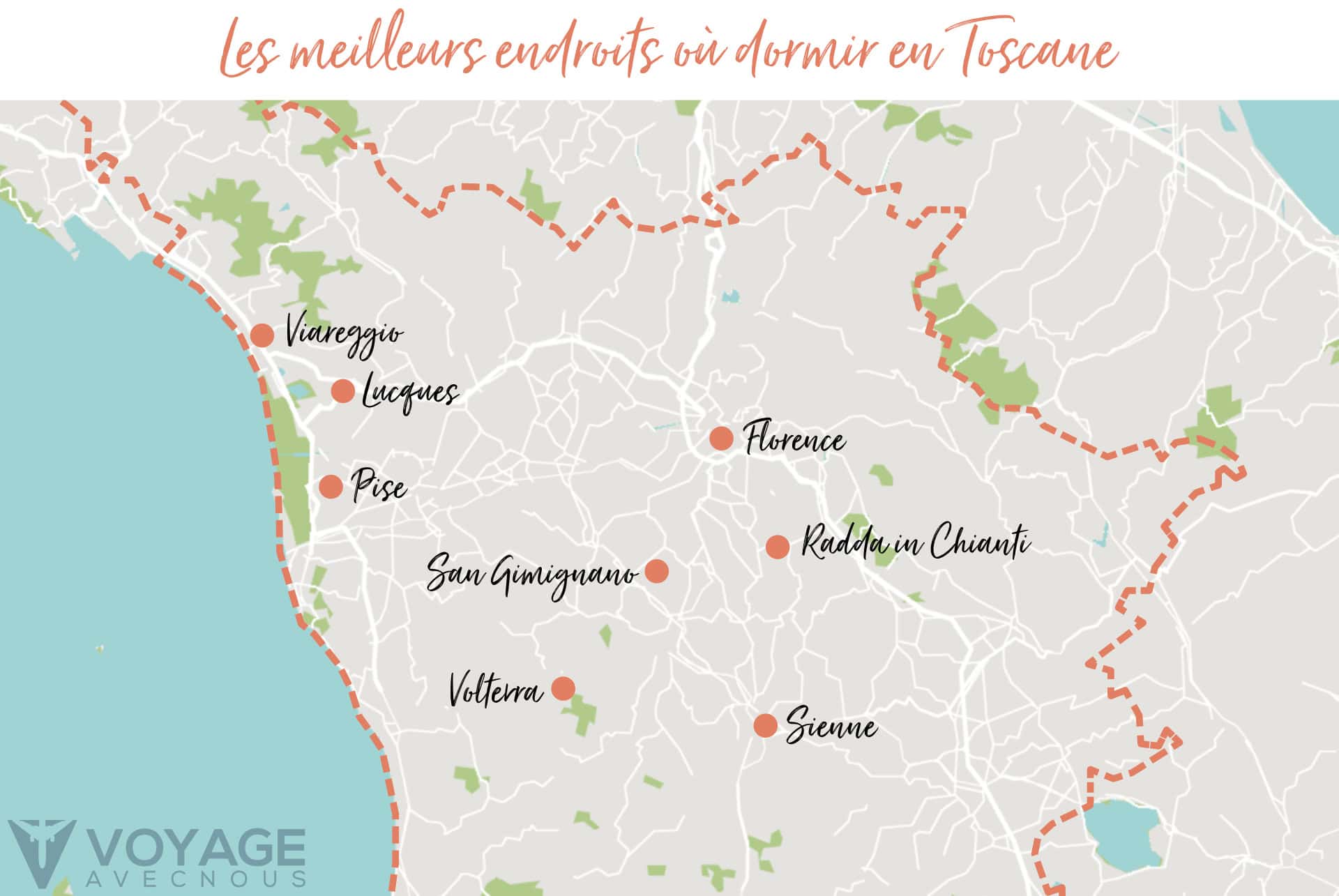 map dormir toscane