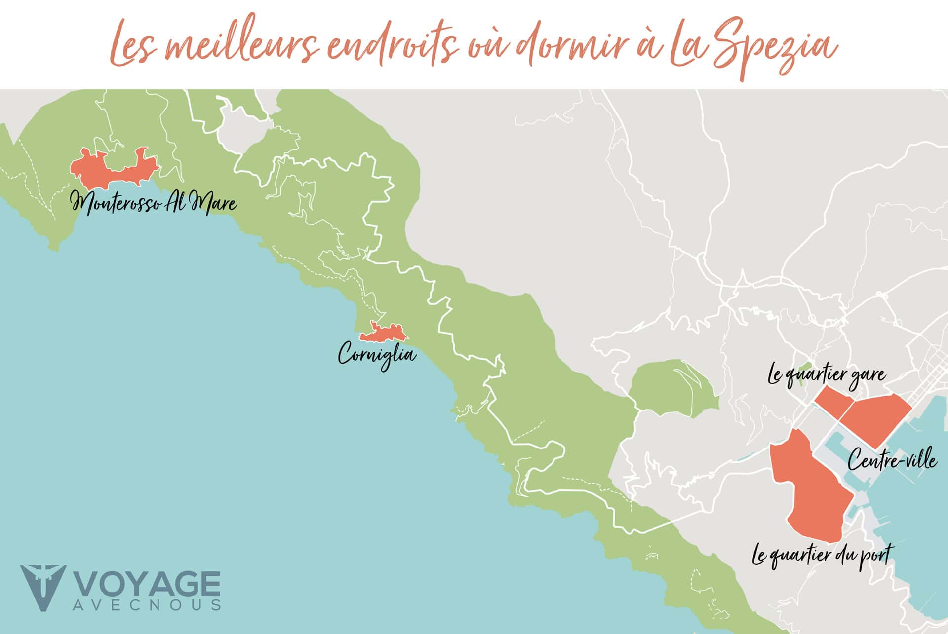 map ou dormir a la spezia