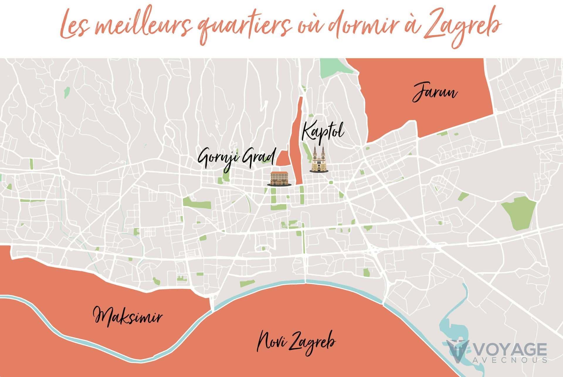 map dormir zagreb