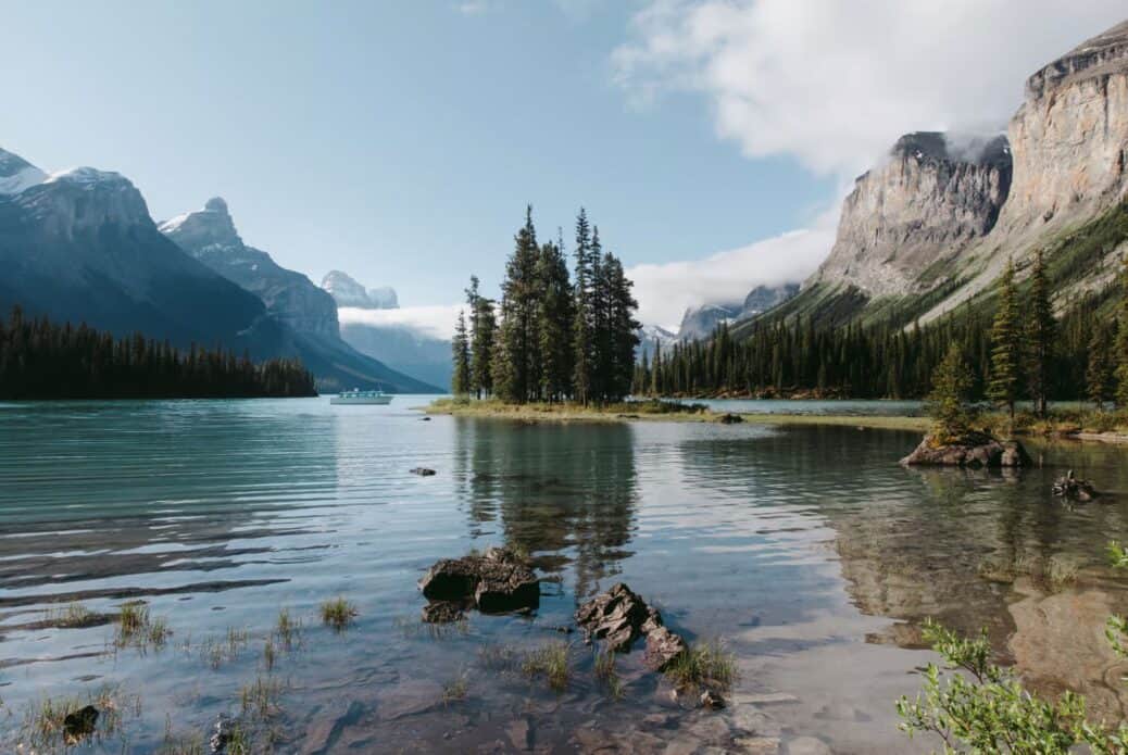Parc national Jasper : croisière au lac Maligne avec guide