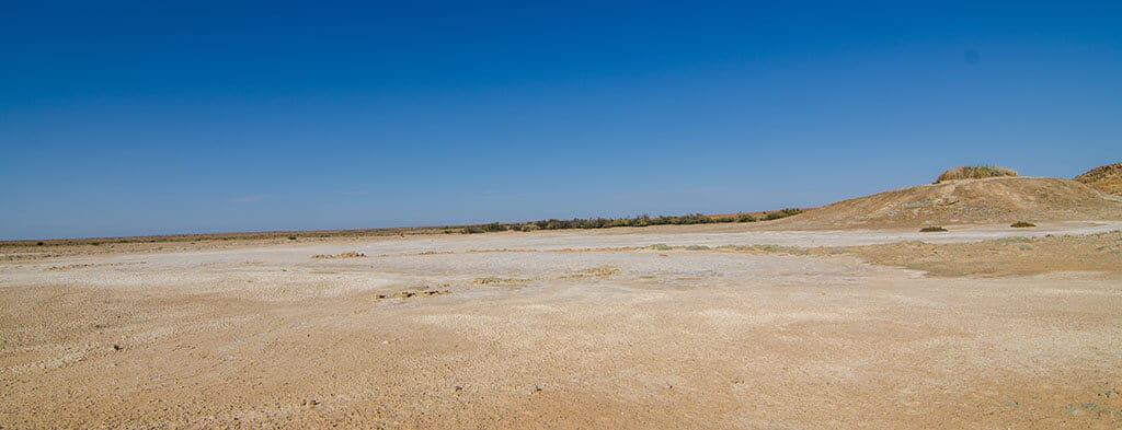 Lac Eyre, le plus grand lac salé d'Australie