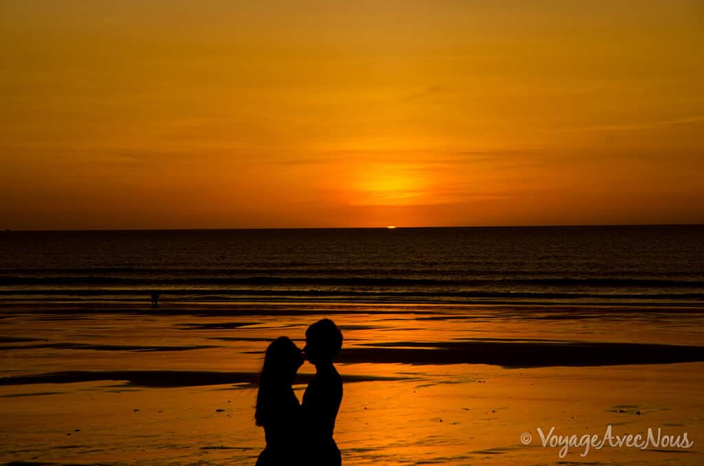 coucher de soleil cable beach