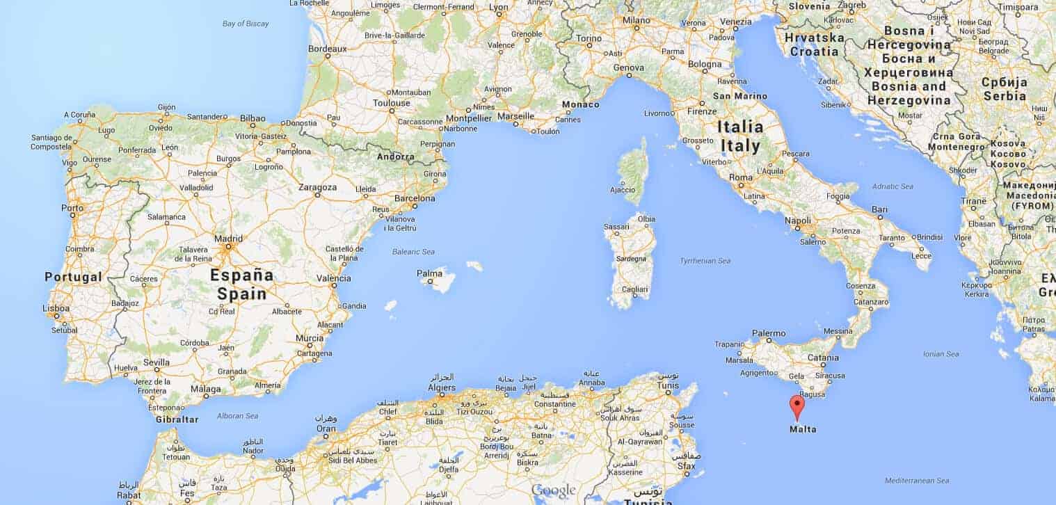malte carte du monde