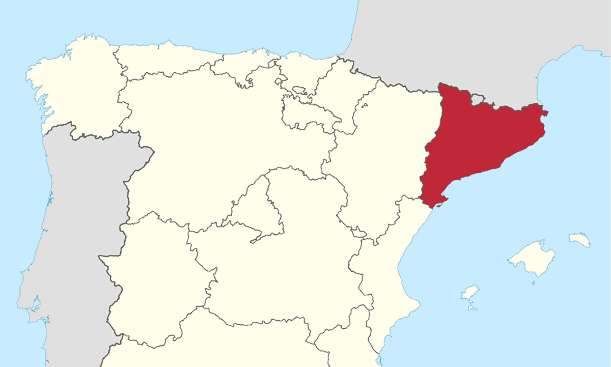 Coloriage carte Espagne à imprimer