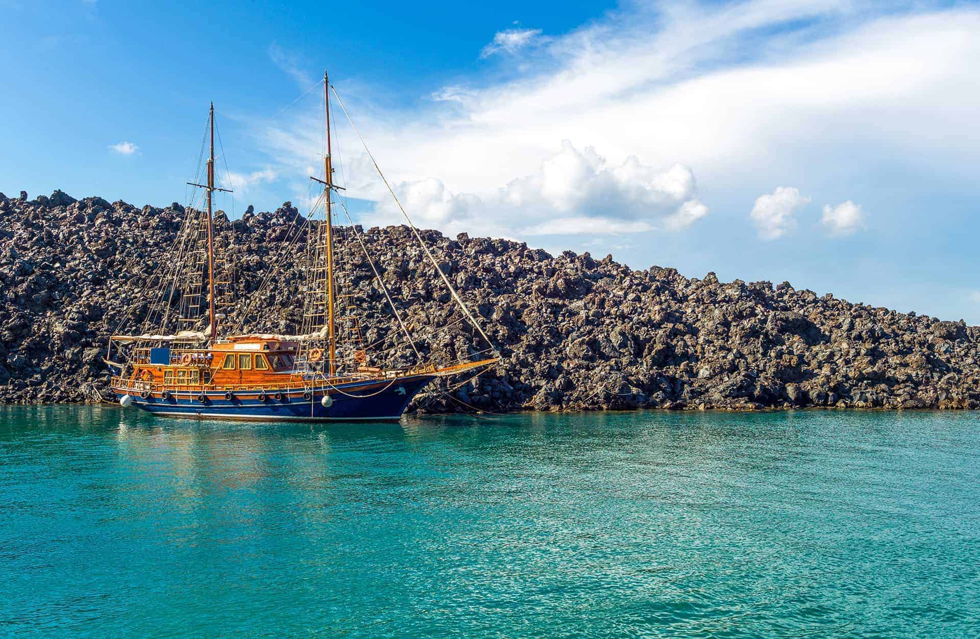 croisiere catamaran santorin