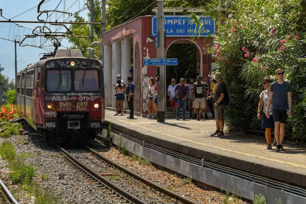 comment venir a pompei