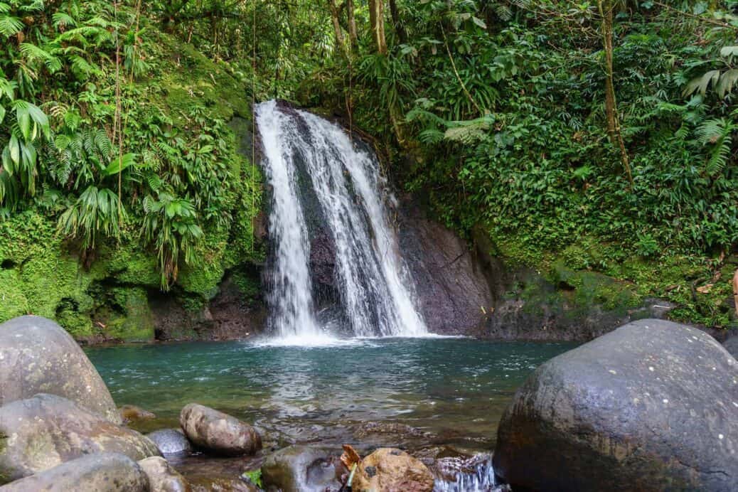 cascade aux ecrevisses guadeloupe