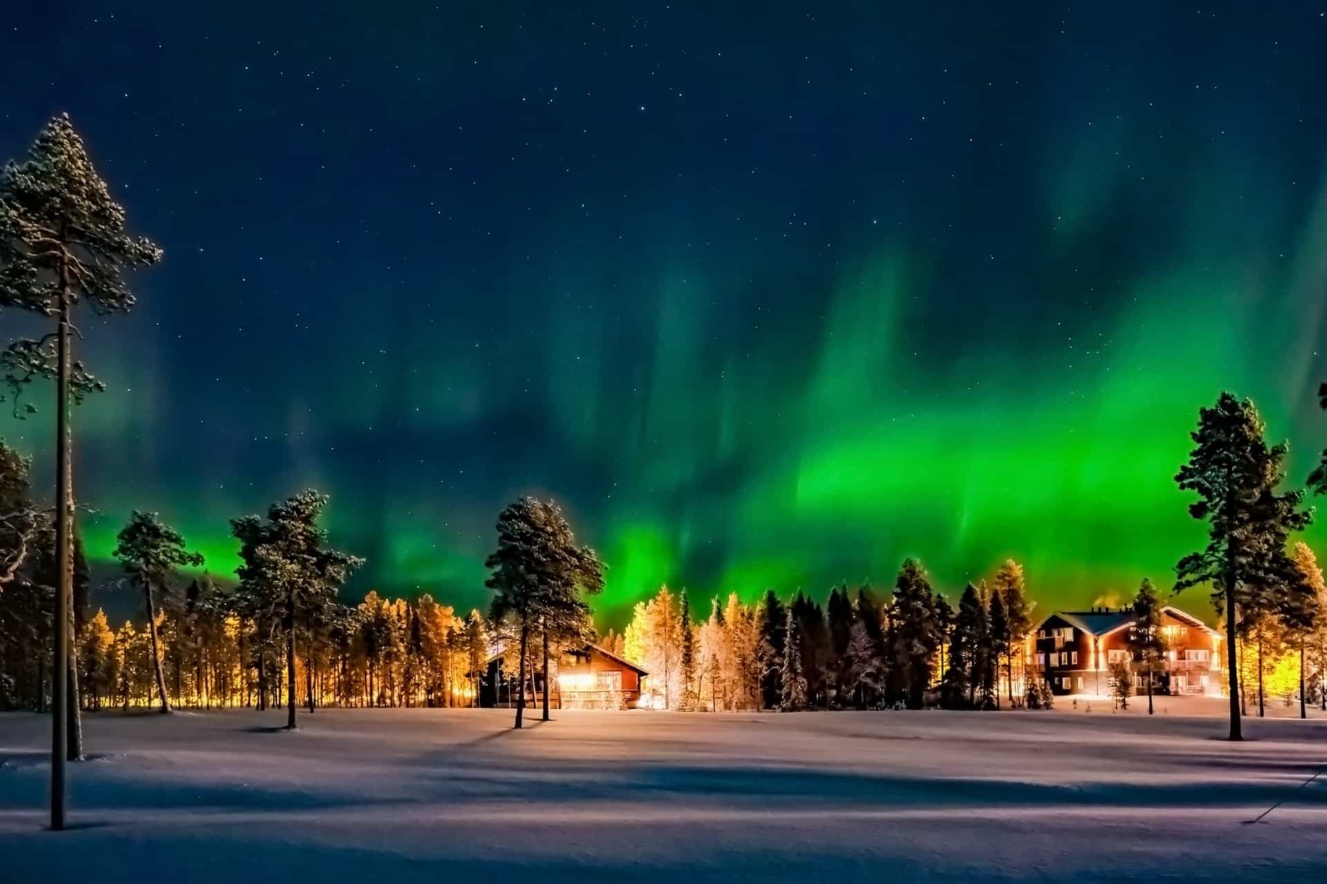 voyage en finlande aurore boreale