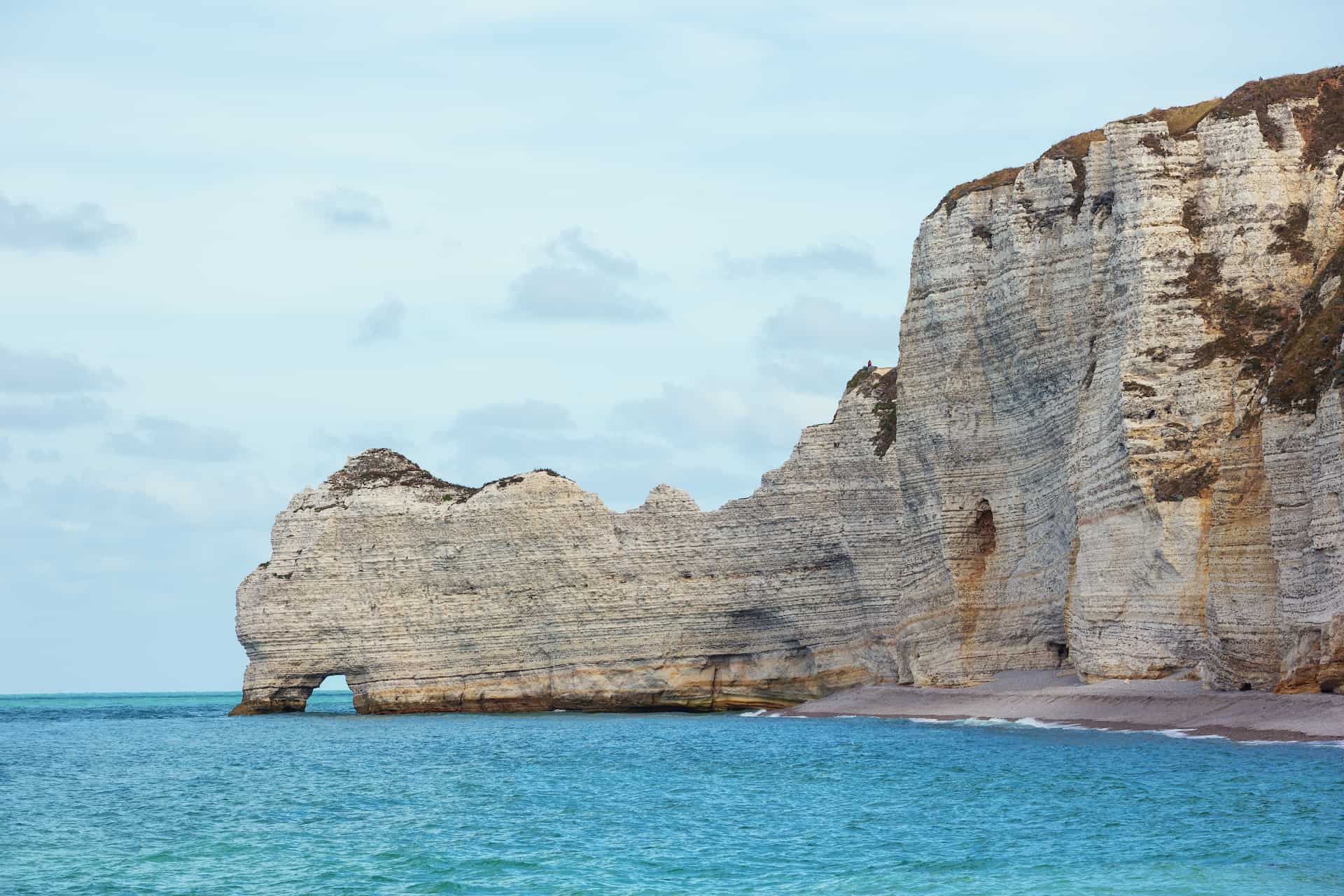 visiter etretat porte amont