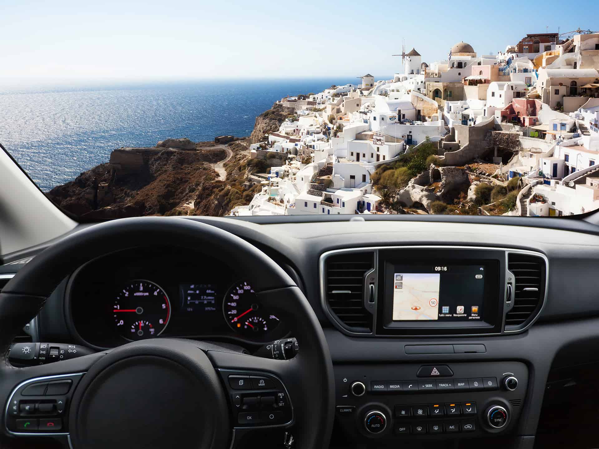 louer voiture santorin