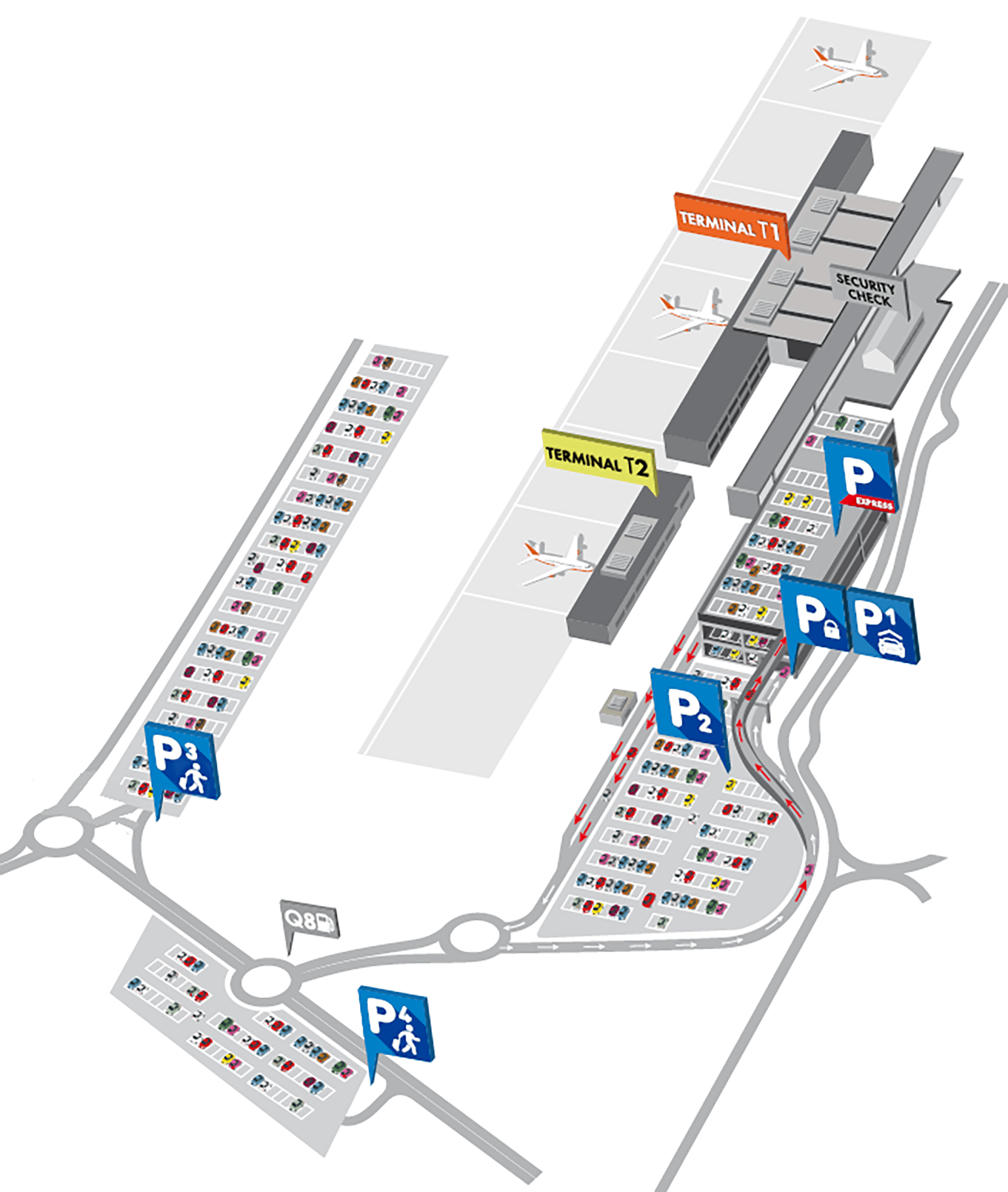 Parkings aéroport Bruxelles Charleroi bons plans pour se garer pas cher
