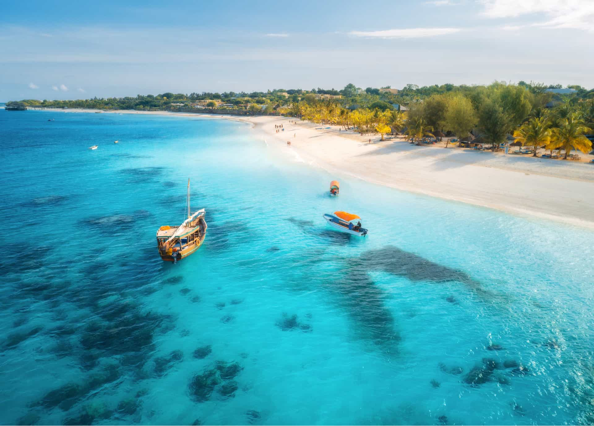 vue aerienne zanzibar