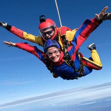 saut parachute dans les landes